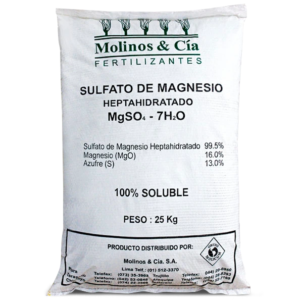 Sulfato de Magnesio Heptahidratado