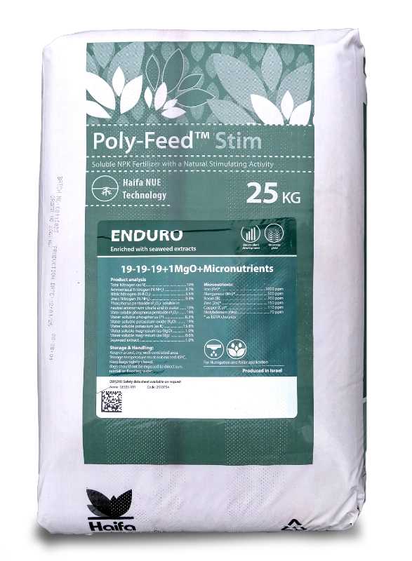 Poly-Feed Stim Enduro 19-19-19 + 1MgO + ME enriquecido con extracto de algas marinas