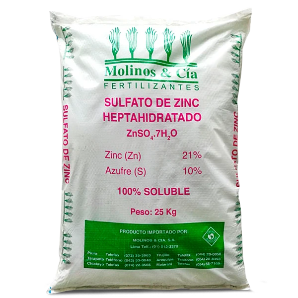 Sulfato de Zinc Heptahidratado